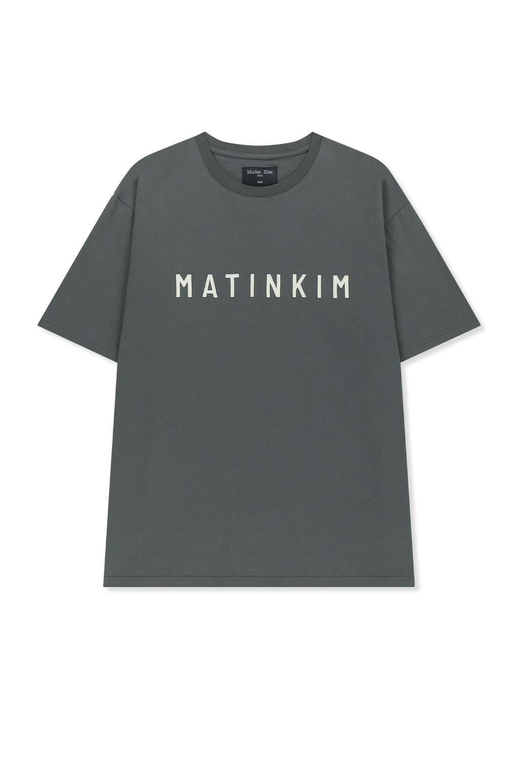 Matinkim Applique Felt Logo Top For Men IN Charcoal