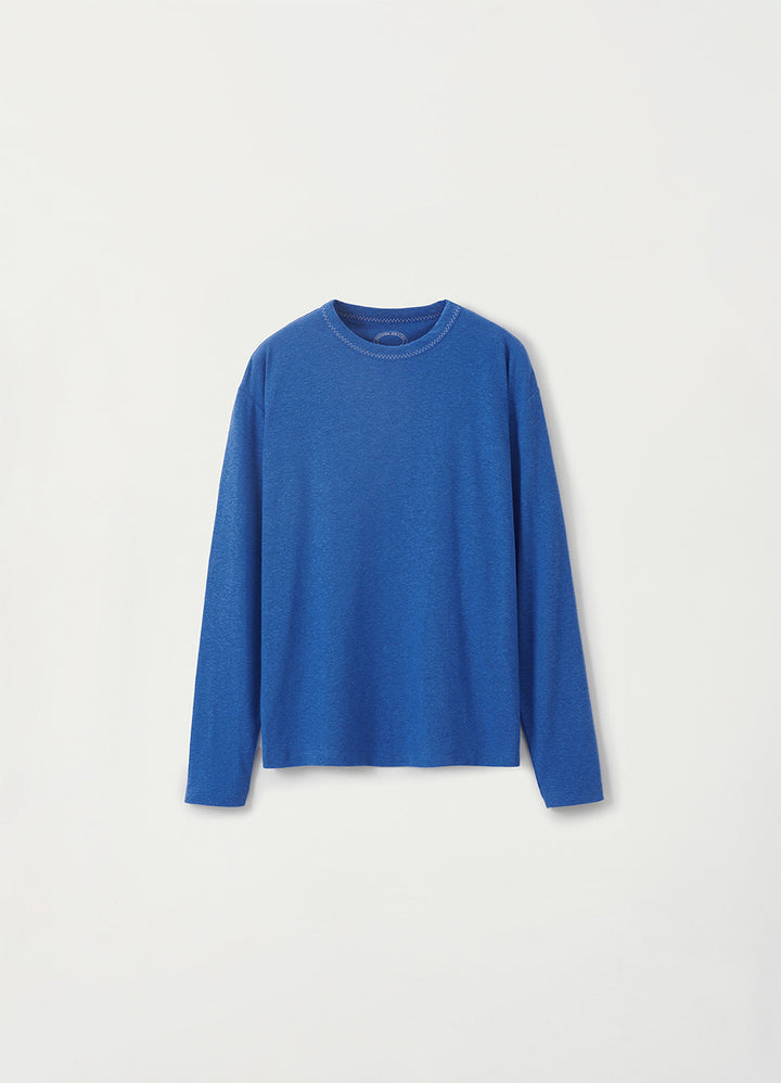 Nothing Written Coast linen long t-shirt (Sky blue)