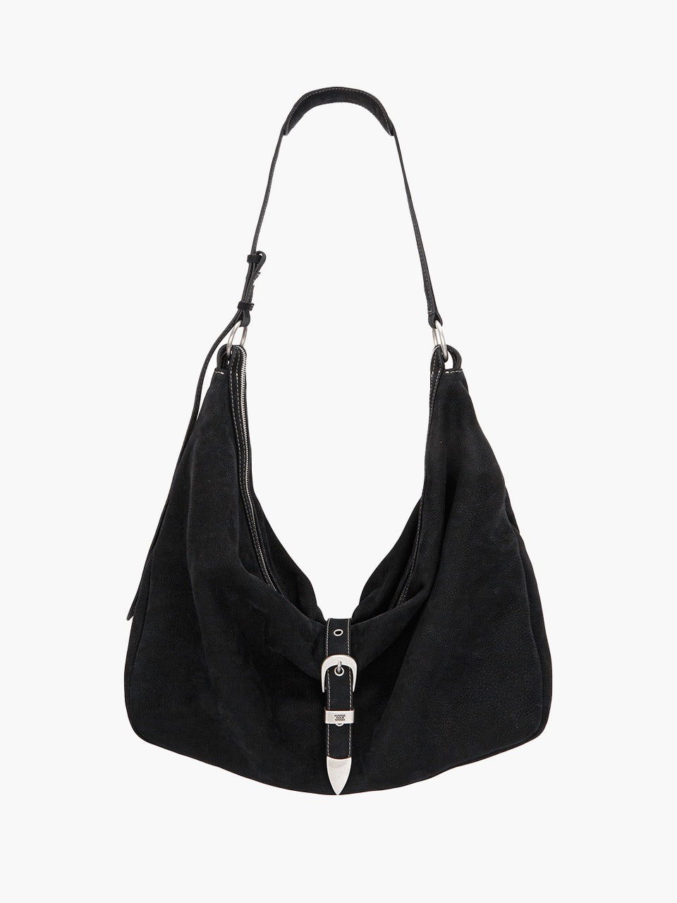 Margesherwood Belted Hobo black nubuck