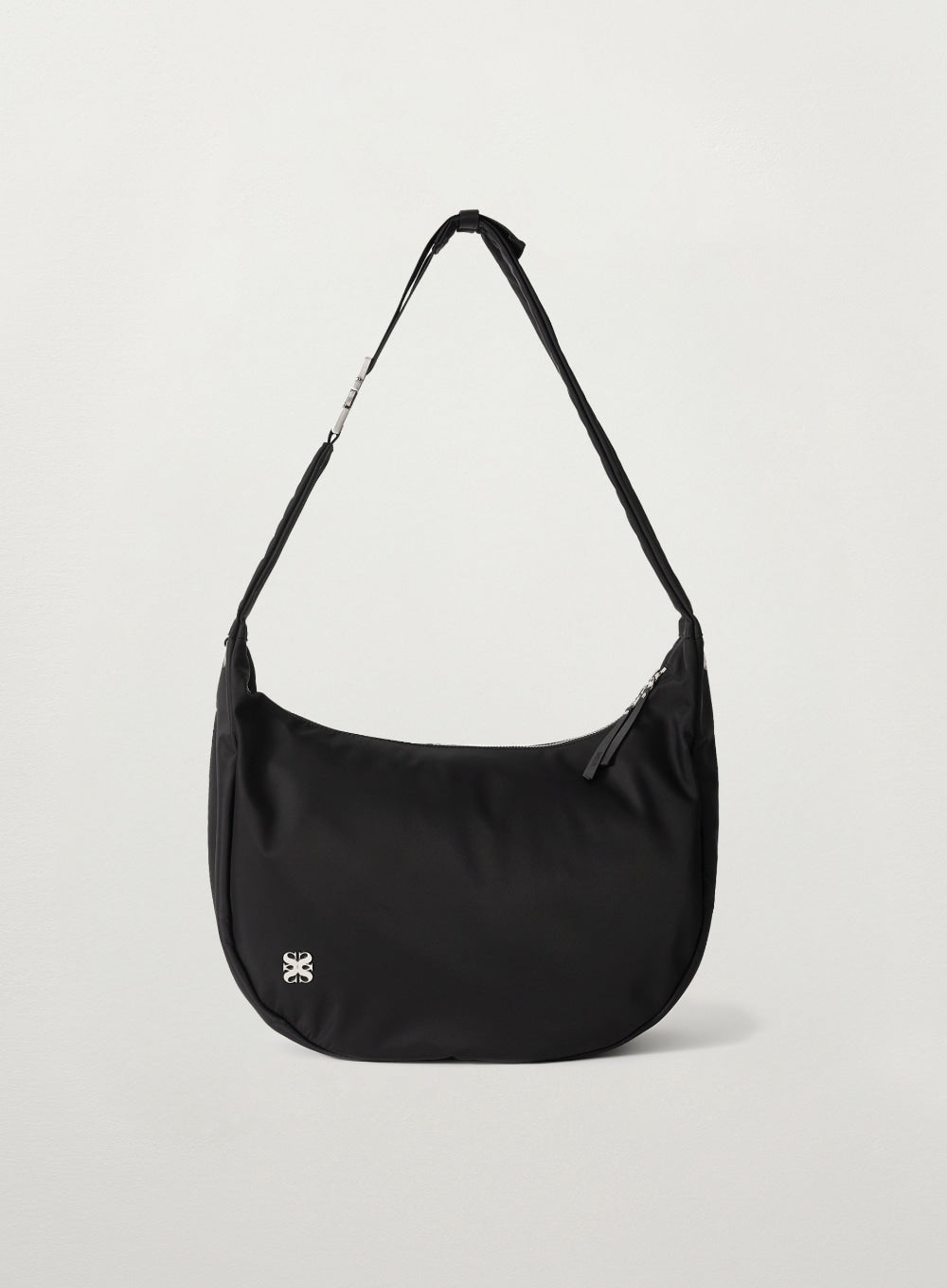 [satur] Big Hobo Shoulder Bag - Black