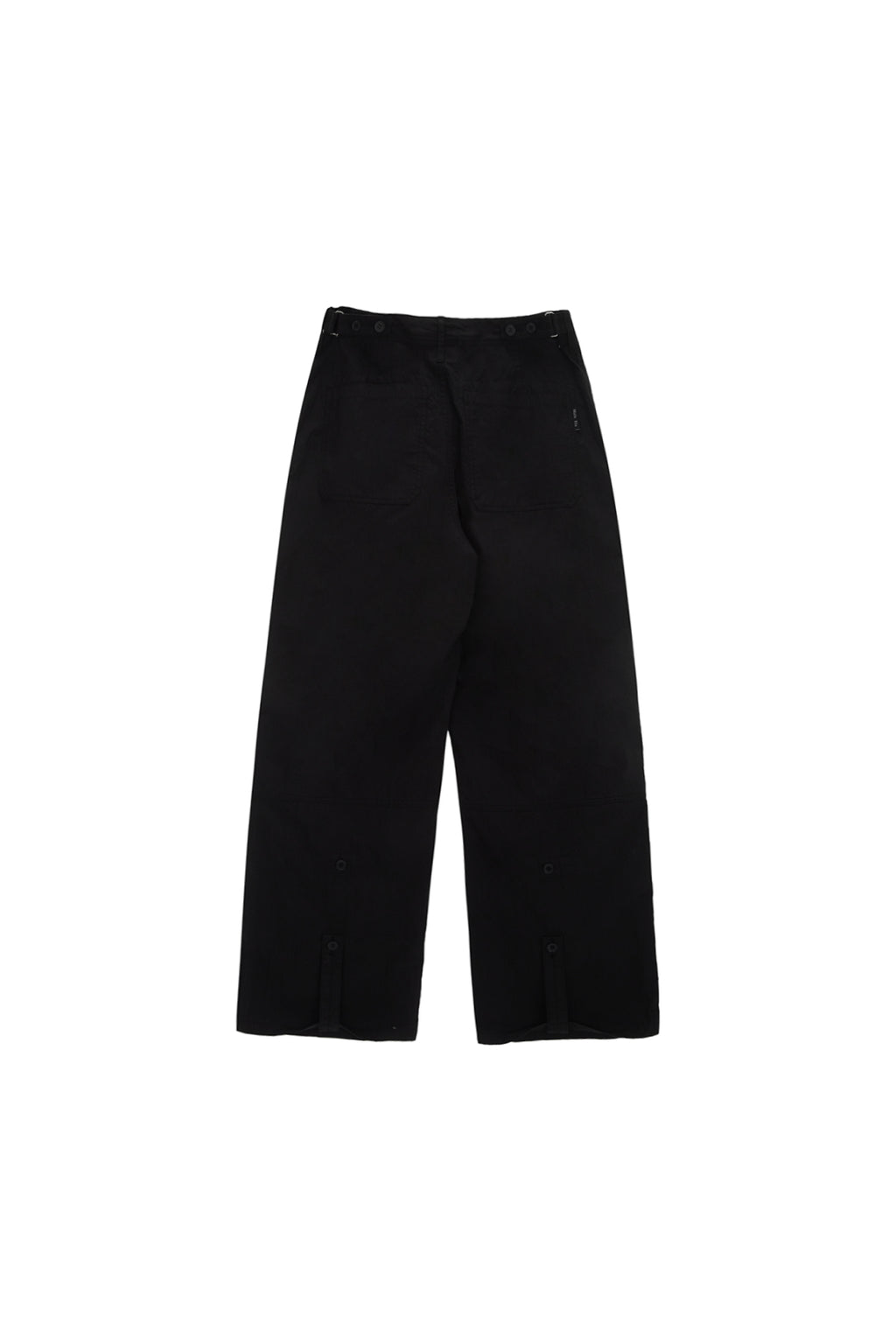 Matinkim Button Roll UP Double Knee Pants For Men IN Black