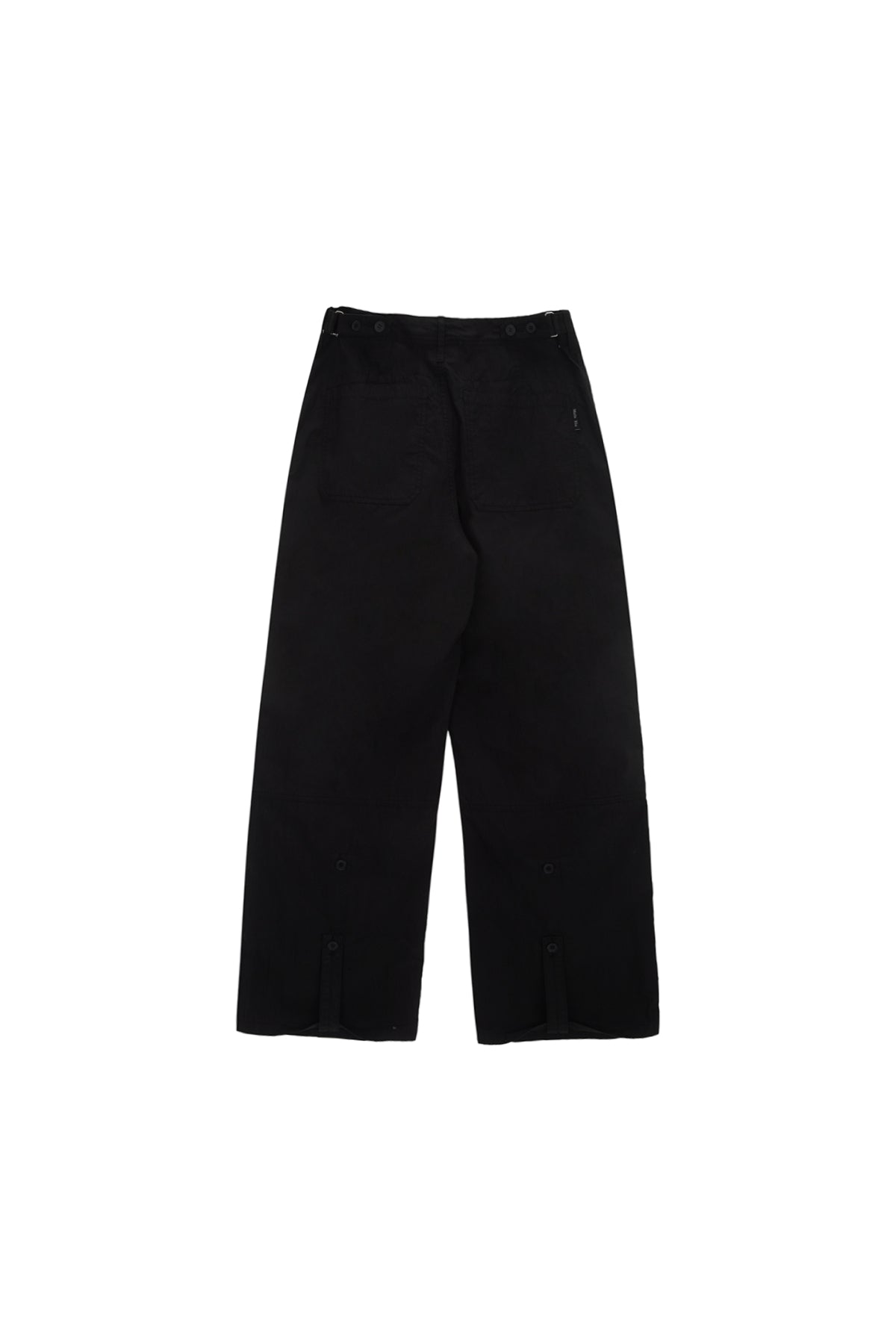 Matinkim Button Roll UP Double Knee Pants For Men IN Black