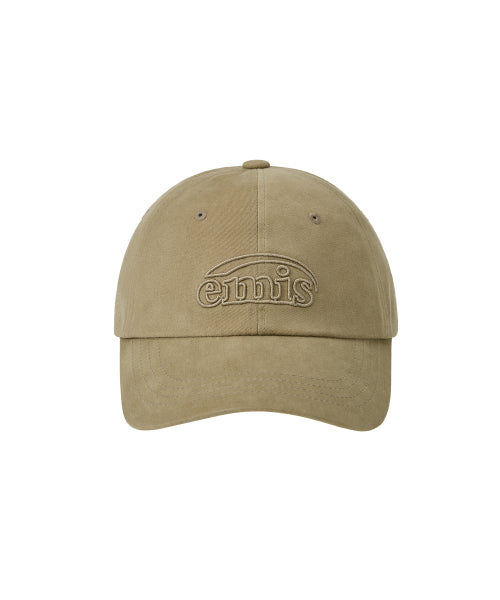 COTTON BRUSHED BALL CAP-BEIGE