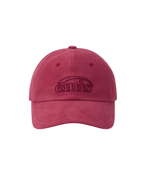 COTTON BRUSHED BALL CAP-RED