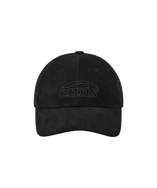 COTTON BRUSHED BALL CAP-BLACK