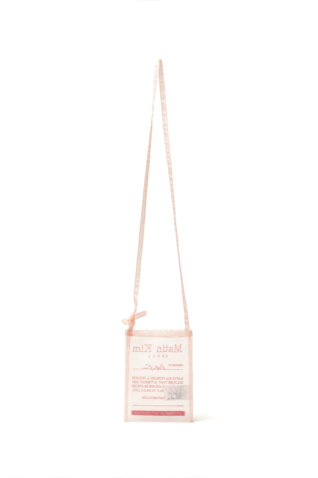 [matinkim] ORGANZA MINI CROSS BAG IN LIGHT PINK