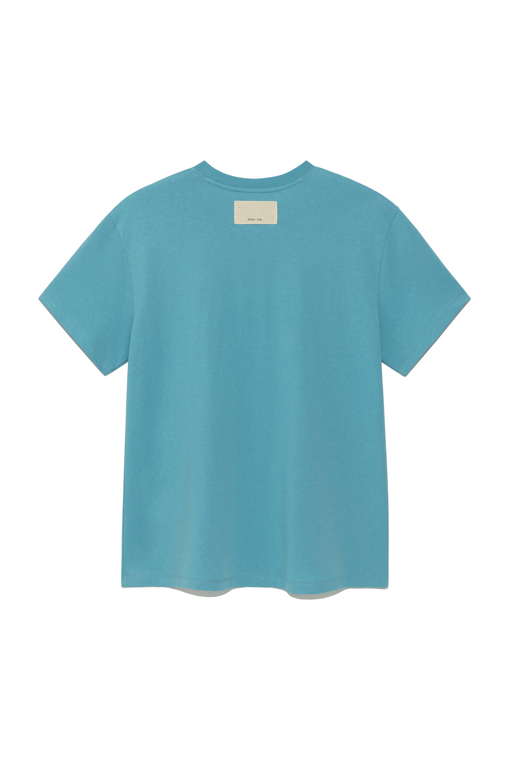 [matinkim] SWEAT PRINTING LOGO TOP FOR MEN IN TURQUOISE BLUE