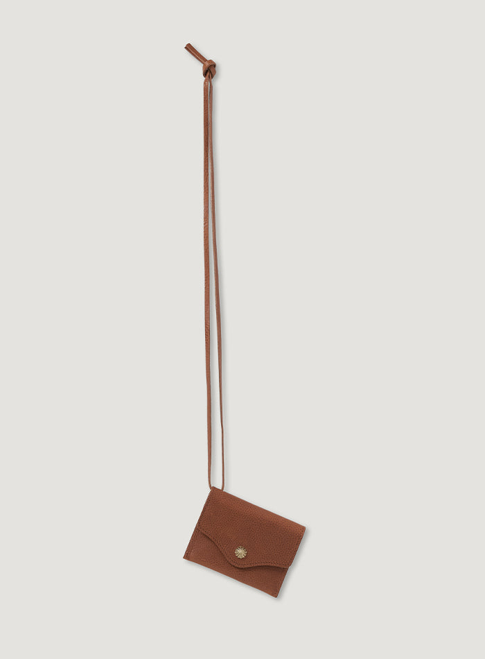 Mango Maniplease Concho Card Wallet Tan
