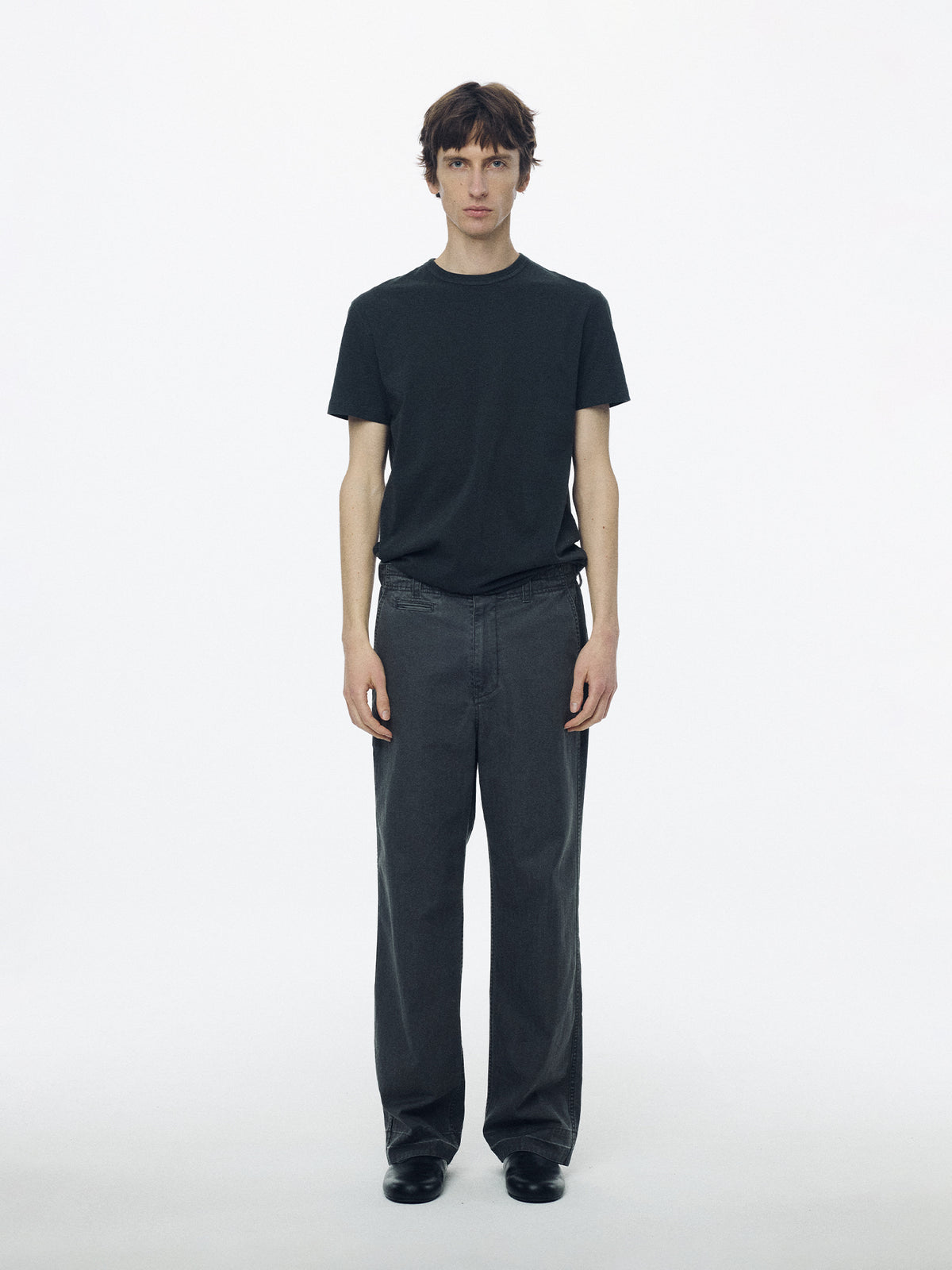 Nothing Written Eston work chino pants (Charcoal) (Pre-order, ships from Nov 2)