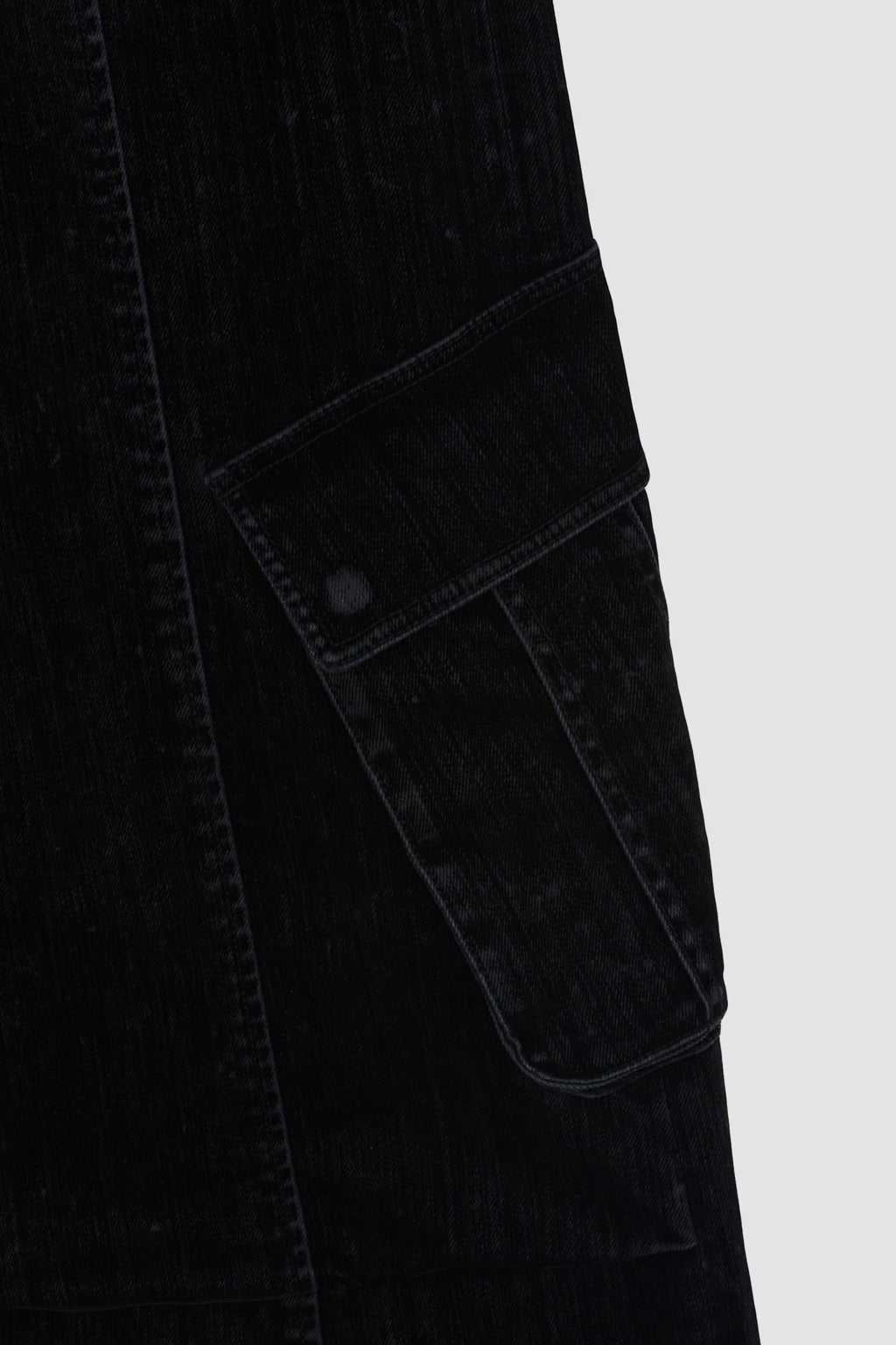 Matinkim Semi Boots Cut Velvet Denim Pants IN Black
