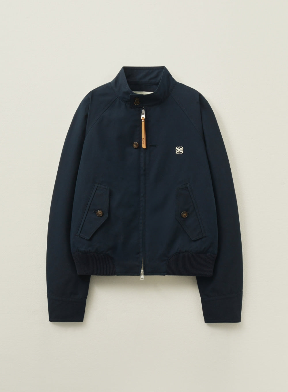[satur] (W) Lecce Cotton Harrington Jacket - Classic Navy