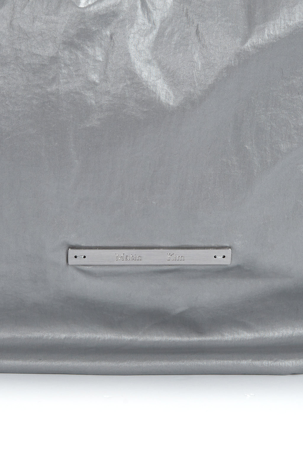 [matinkim] GLOSSY TWO WAY BIG BAG IN GREY