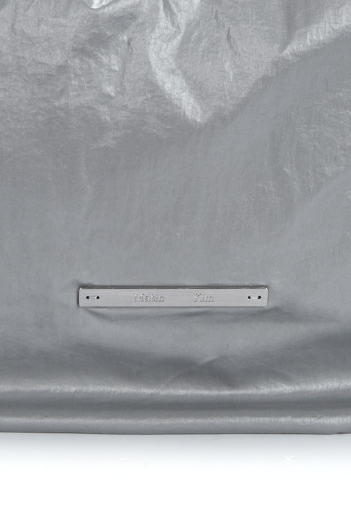 [matinkim] GLOSSY TWO WAY BIG BAG IN GREY