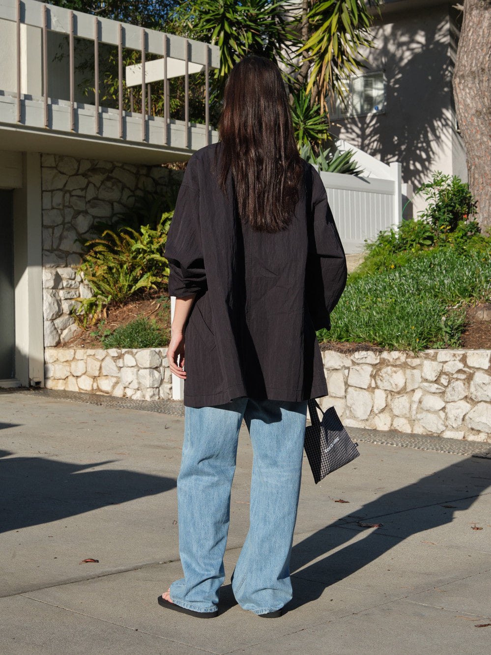 Low Classic Relaxed Shirt Jacket Black