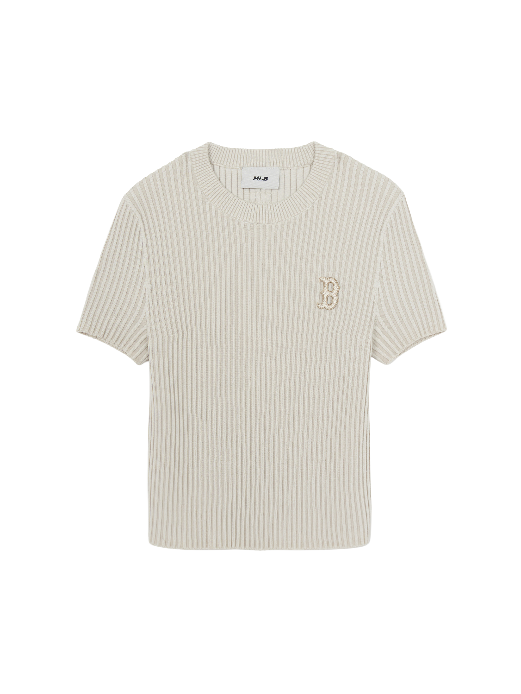 [mlb korea] Women's Basic Street Ribbed Short Sleeve Knit Pullover