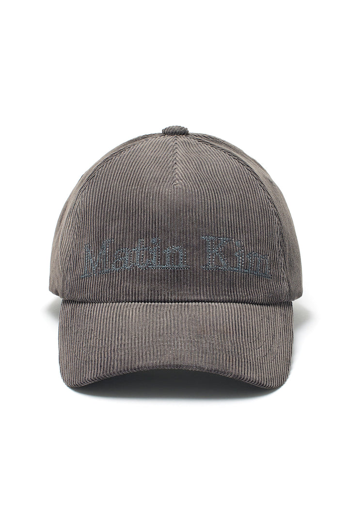Matinkim Matin Corduroy Ball Cap IN Charcoal