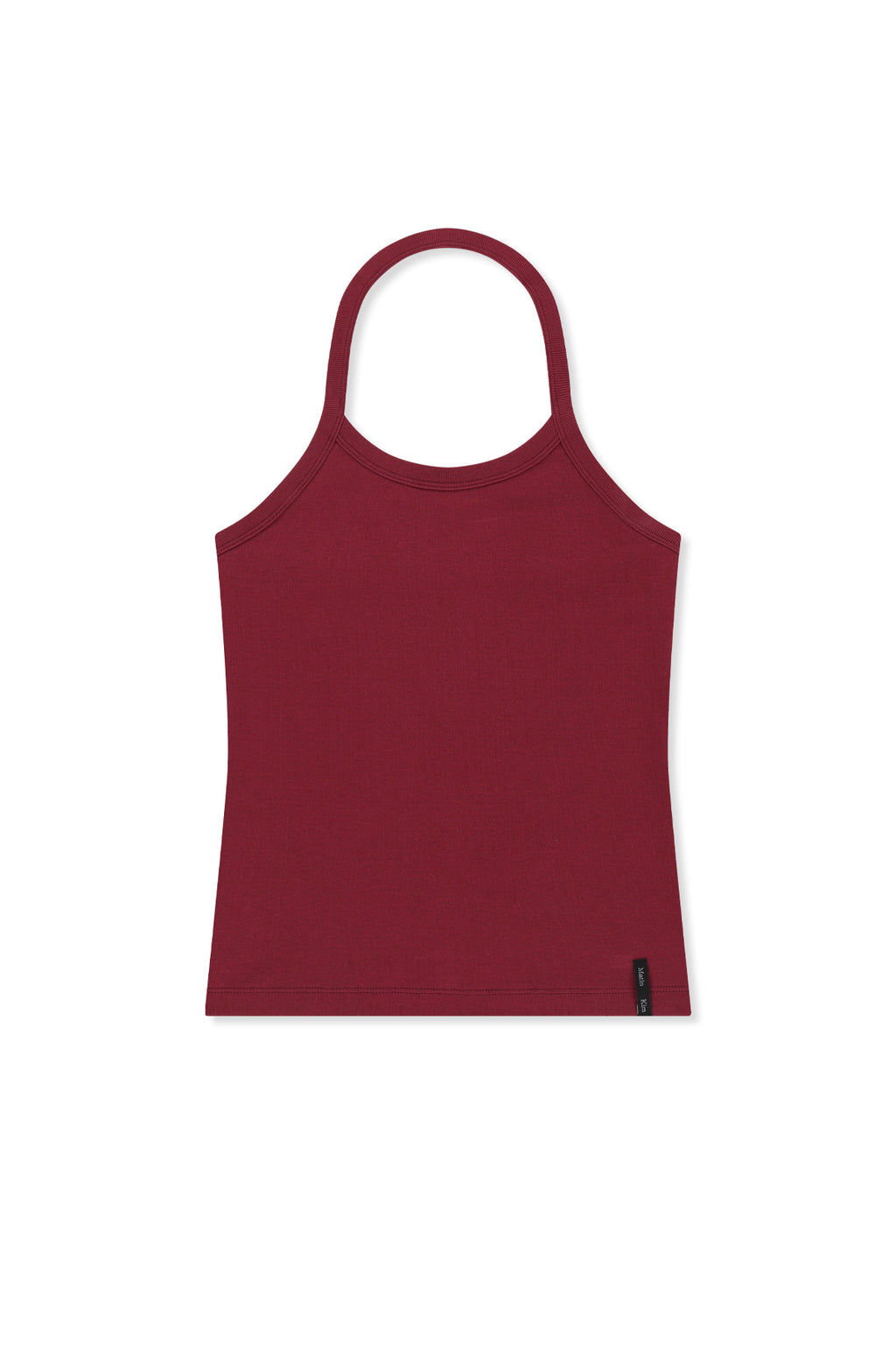 Matinkim Label Detail Halter Tank Top IN Wine