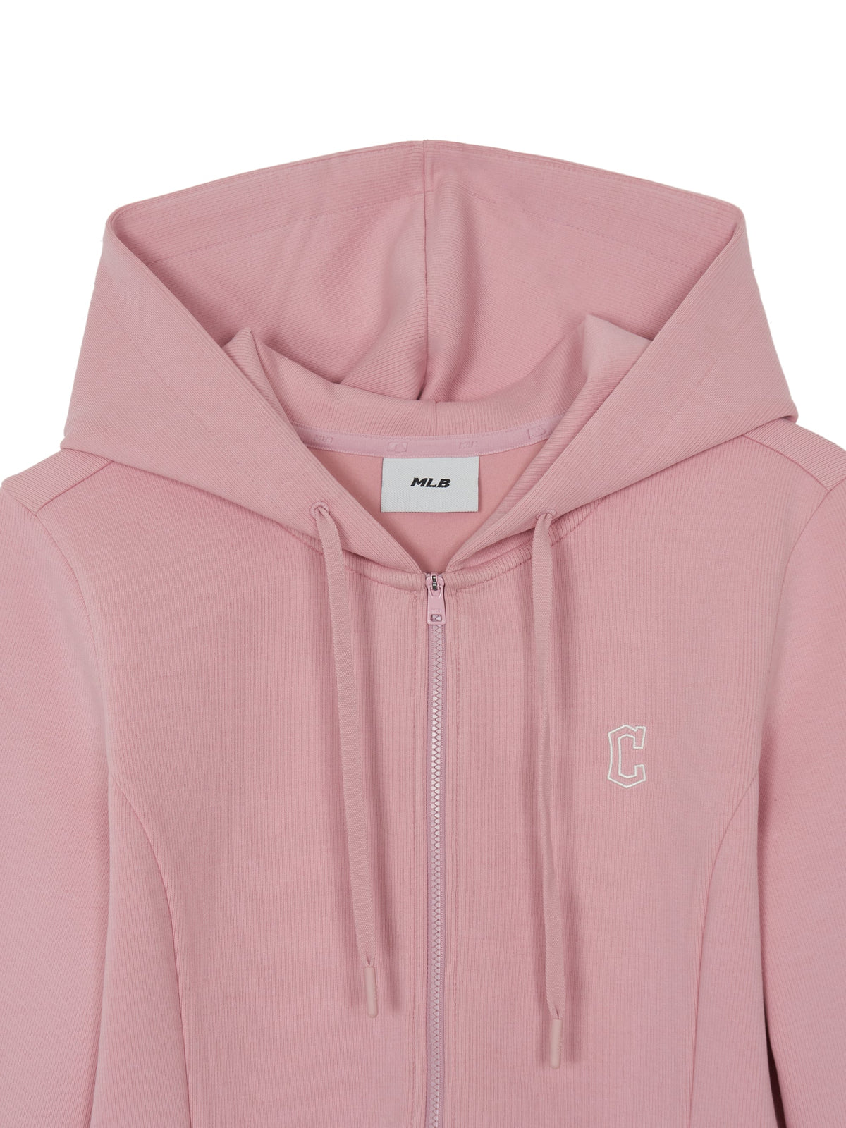 Mlb Women's Varsity Lettering Lace Ribbed Hood Zip Up