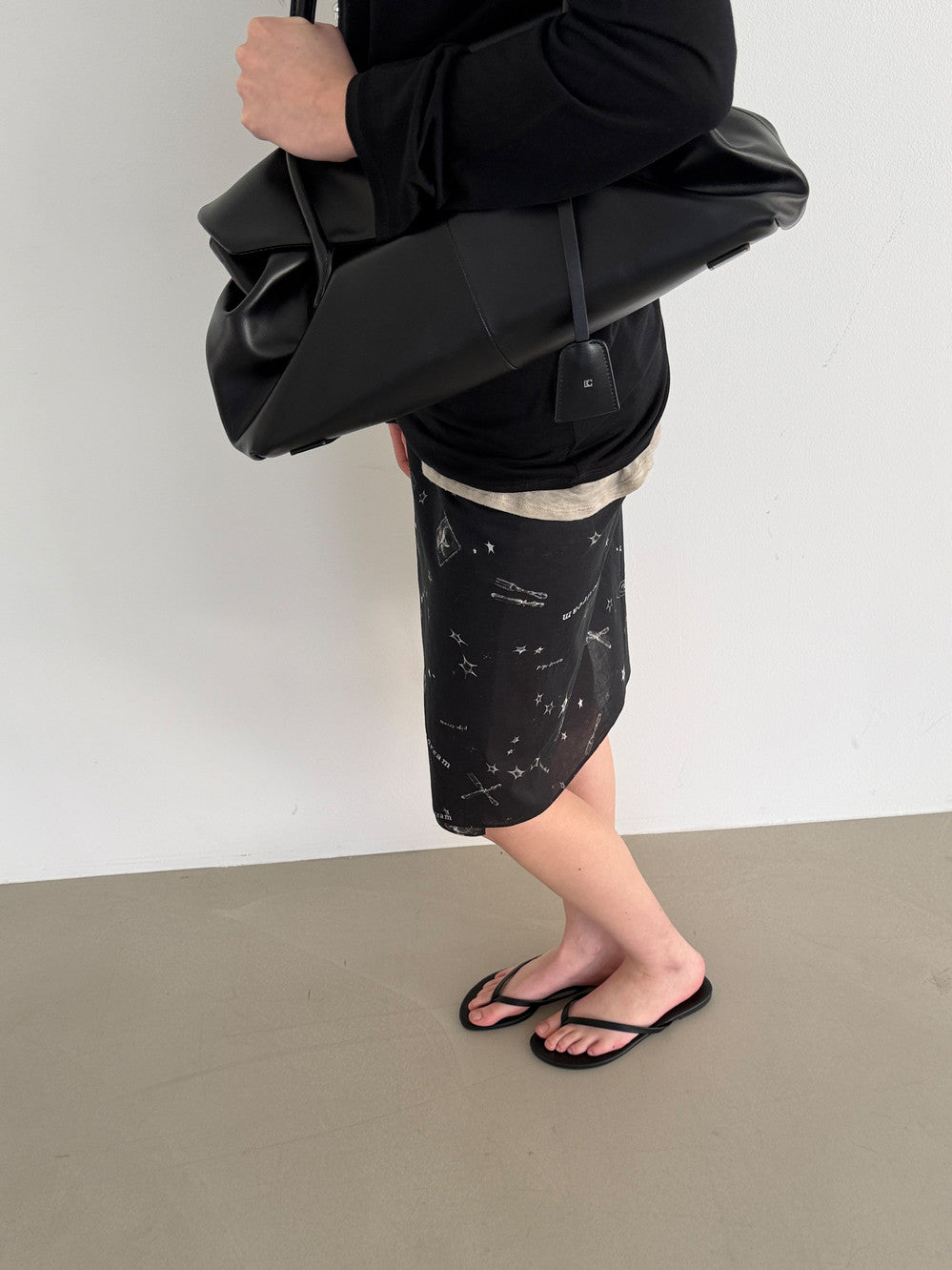 Low Classic Pipe Dream Wrap Skirt Black
