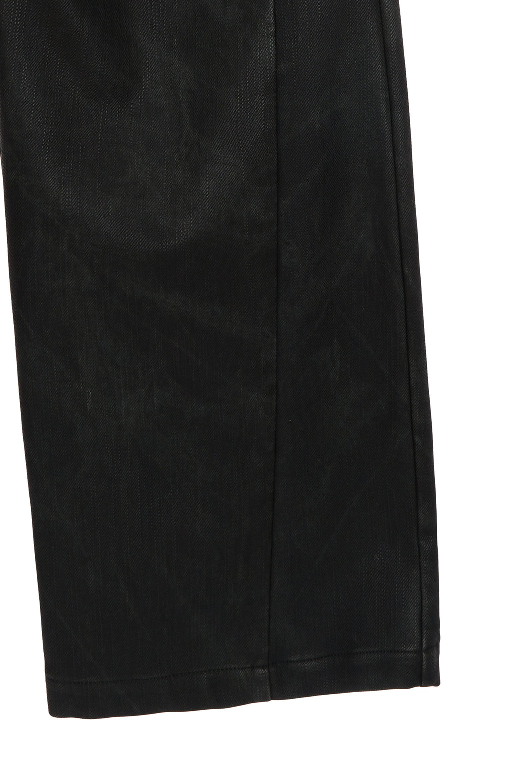 [matinkim] BIKER DETAIL WASHED LEATHER PANTS IN KHAKI