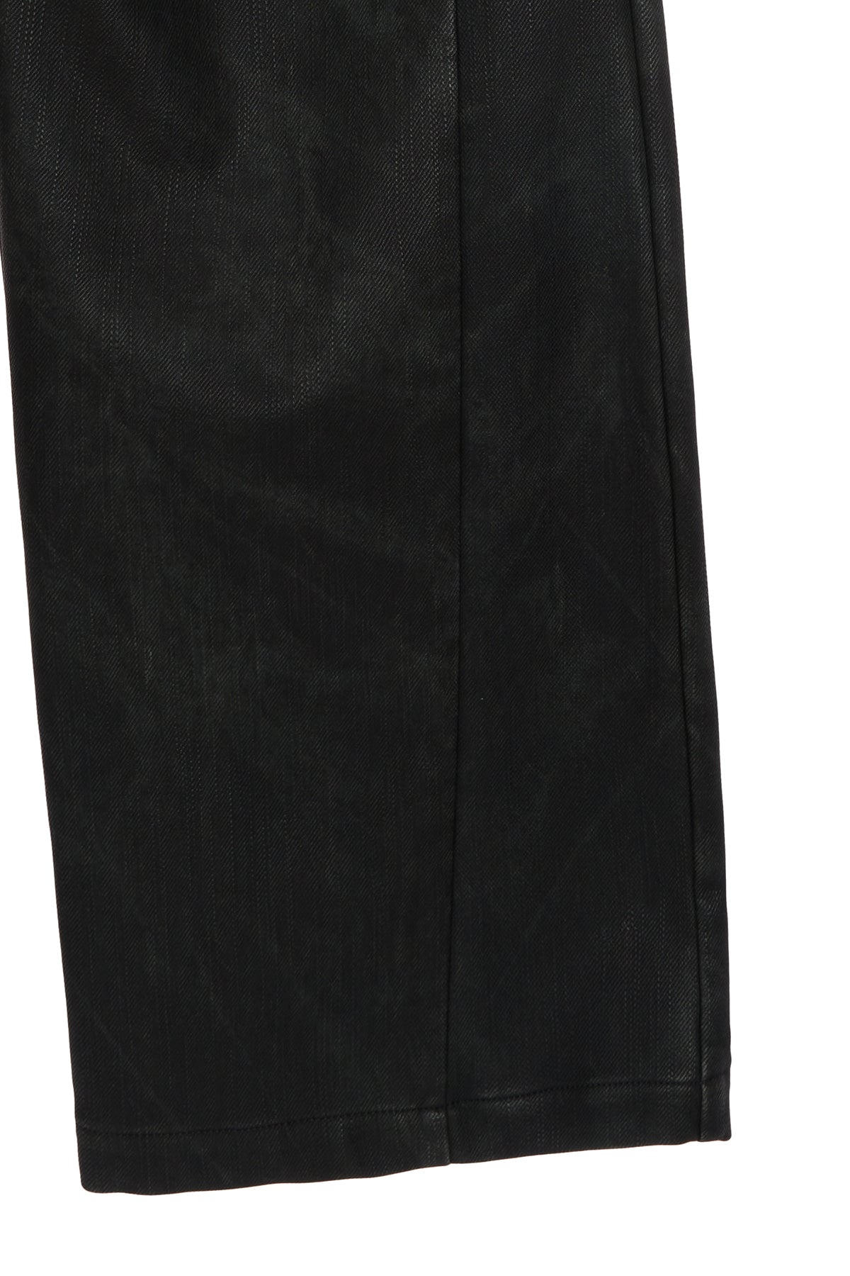 [matinkim] BIKER DETAIL WASHED LEATHER PANTS IN KHAKI