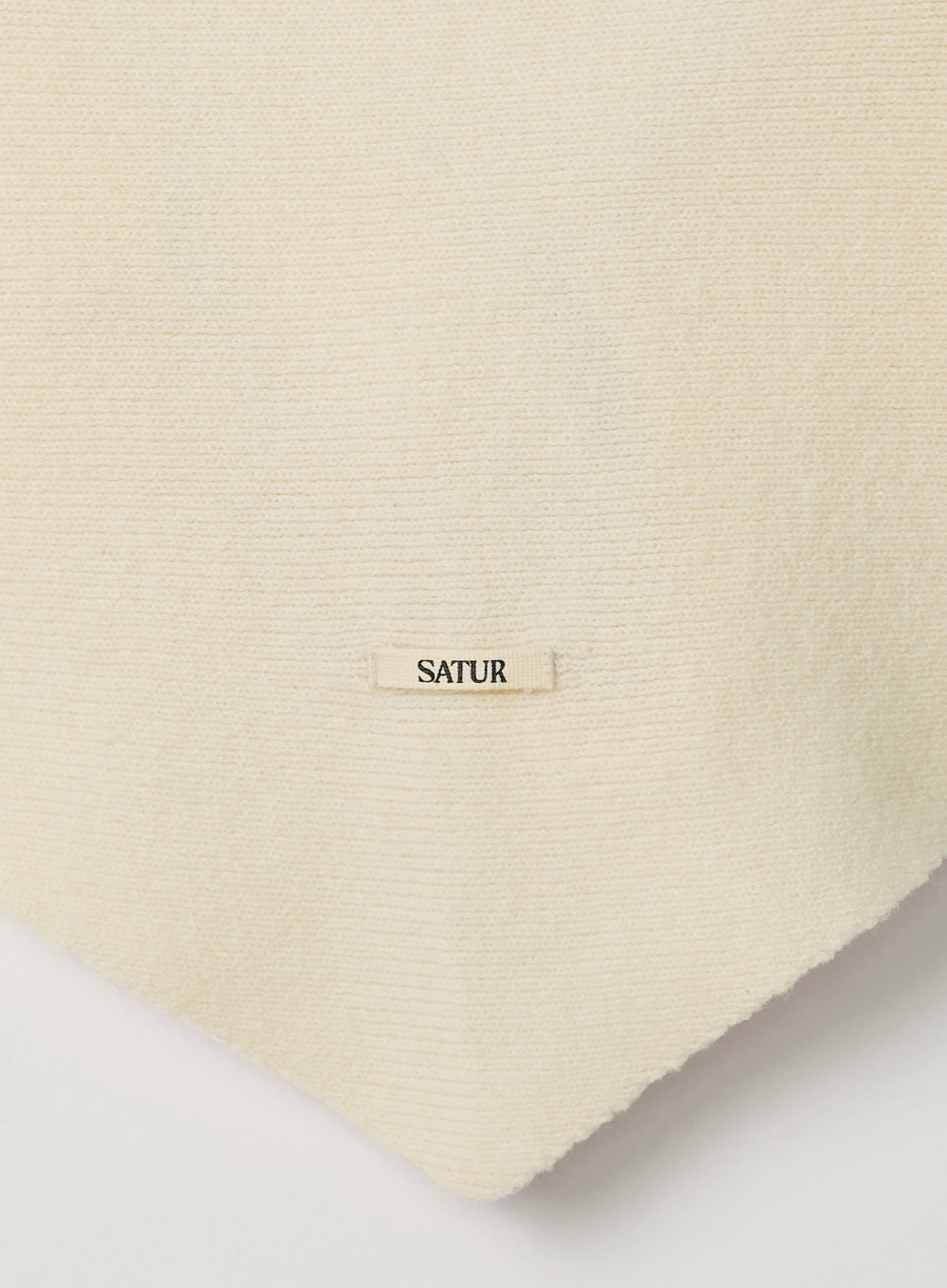 [satur] Knit Shawl Cape - Cream