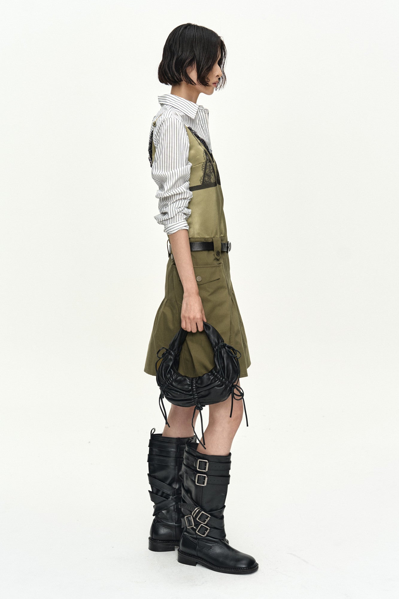 Andersson Bell Lace Bra Printed Cargo Dress