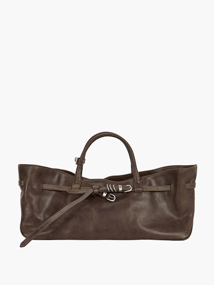 Margesherwood Grandma Used Bag washed brown pull-up
