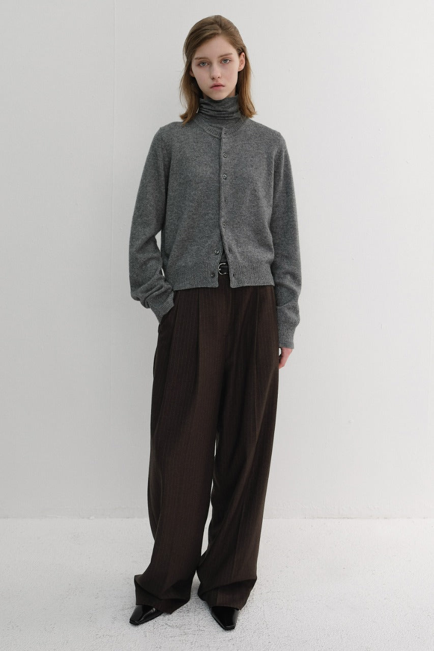 Dunst Winter Flannel Slacks Dark Brown Stripe