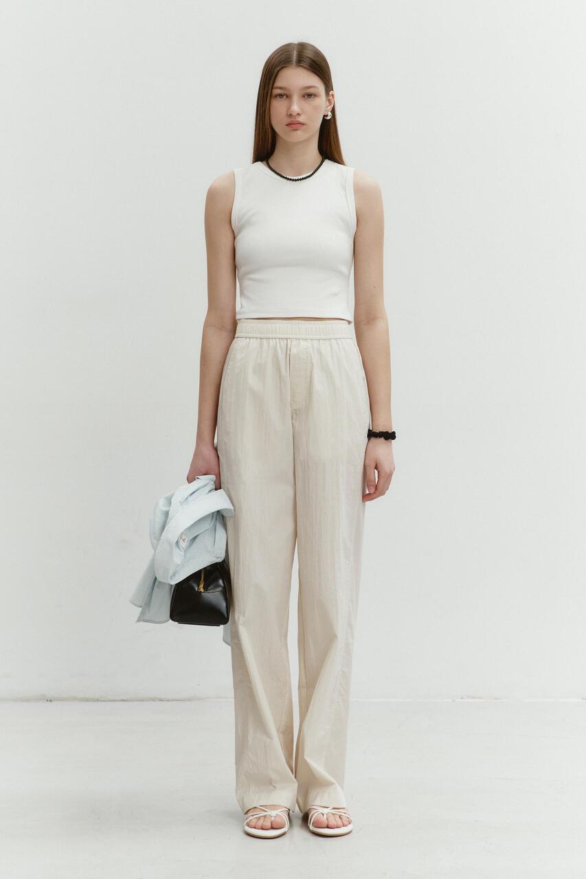 Dunst Relaxed Banding Pants Ecru
