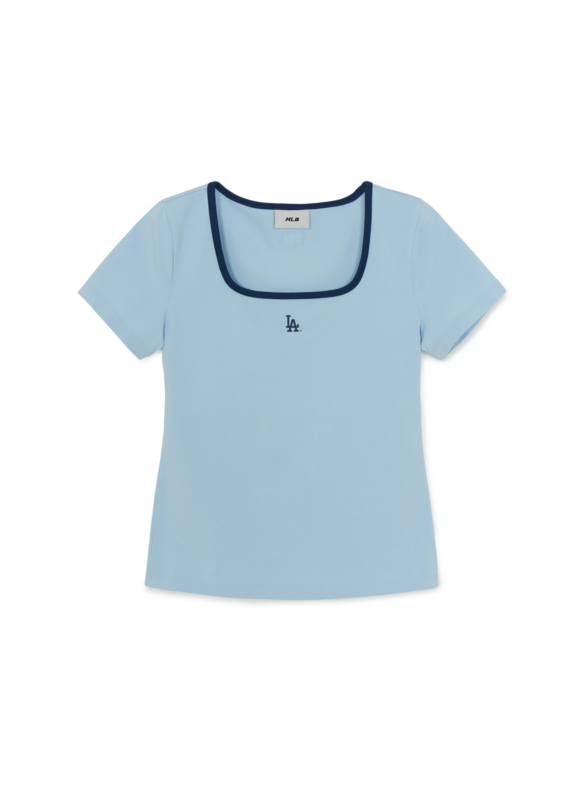 MLB Korea Women's Basic Square Neck Slim Fit T-shirt