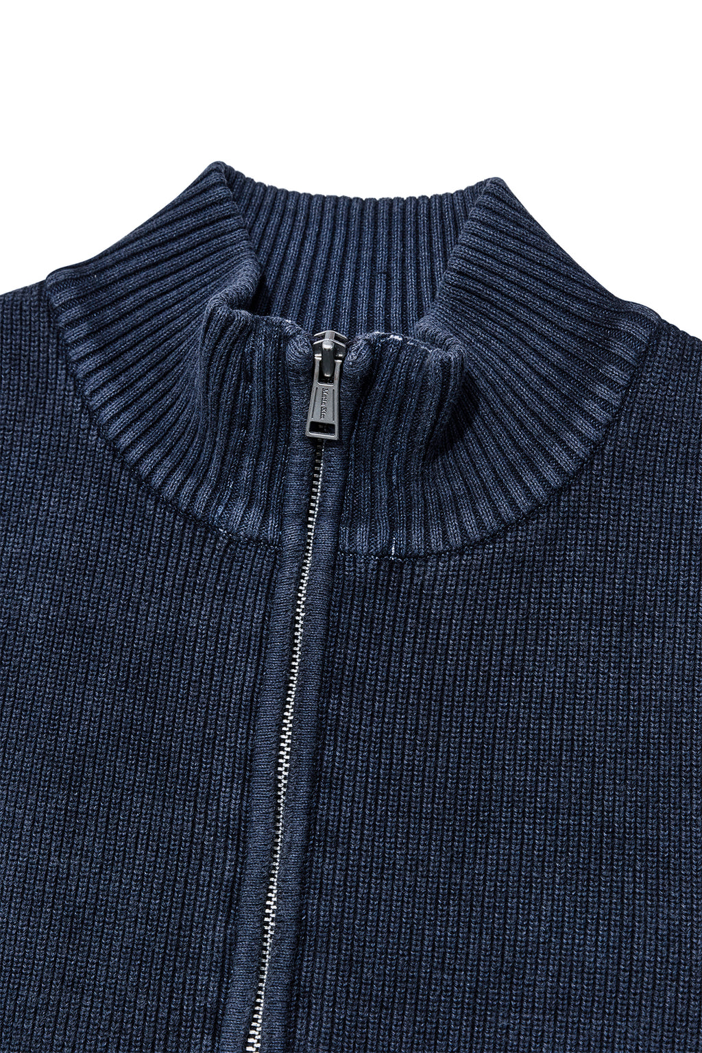 [matinkim] LOGO POINT WASHED KNIT VEST FOR WOMEN IN NAVY