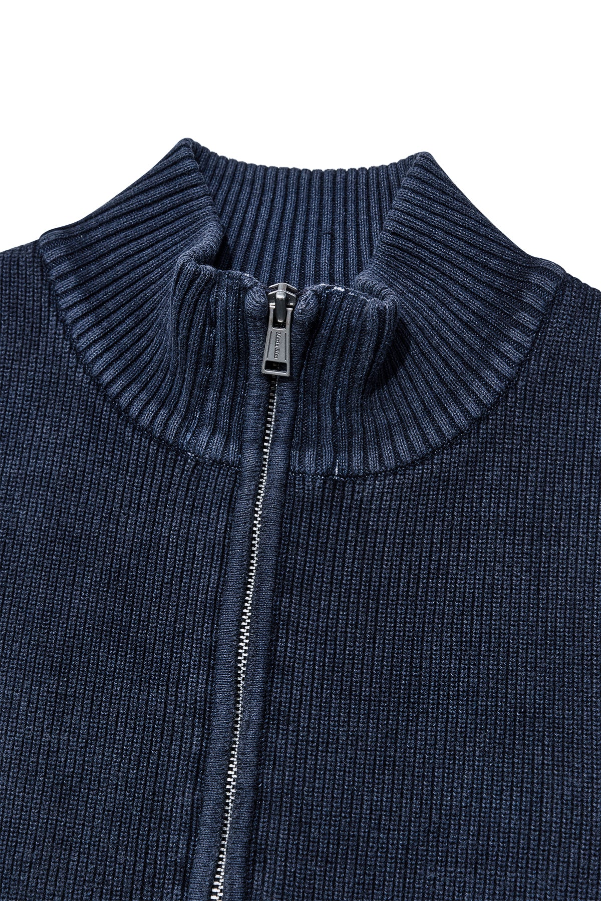 [matinkim] LOGO POINT WASHED KNIT VEST FOR WOMEN IN NAVY