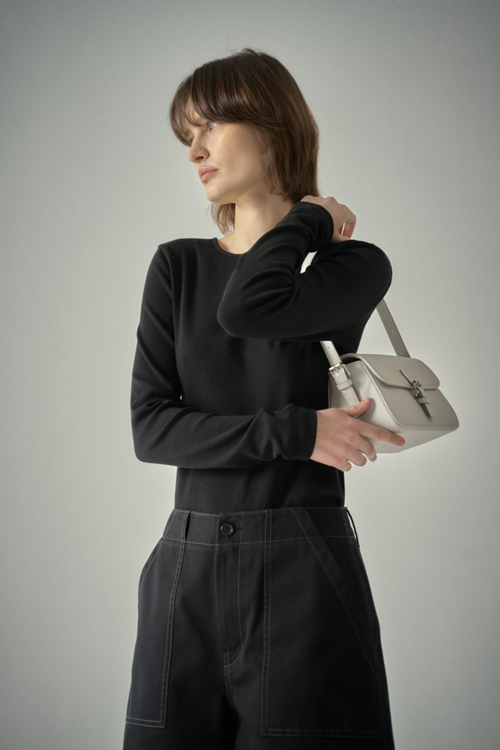 Facade Pattern Small Marron Bag fog