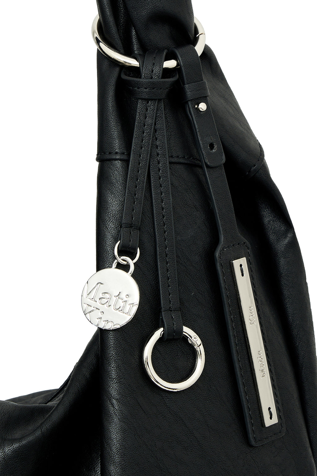 [matinkim] Twist Handle Small Hobo Bag IN Black