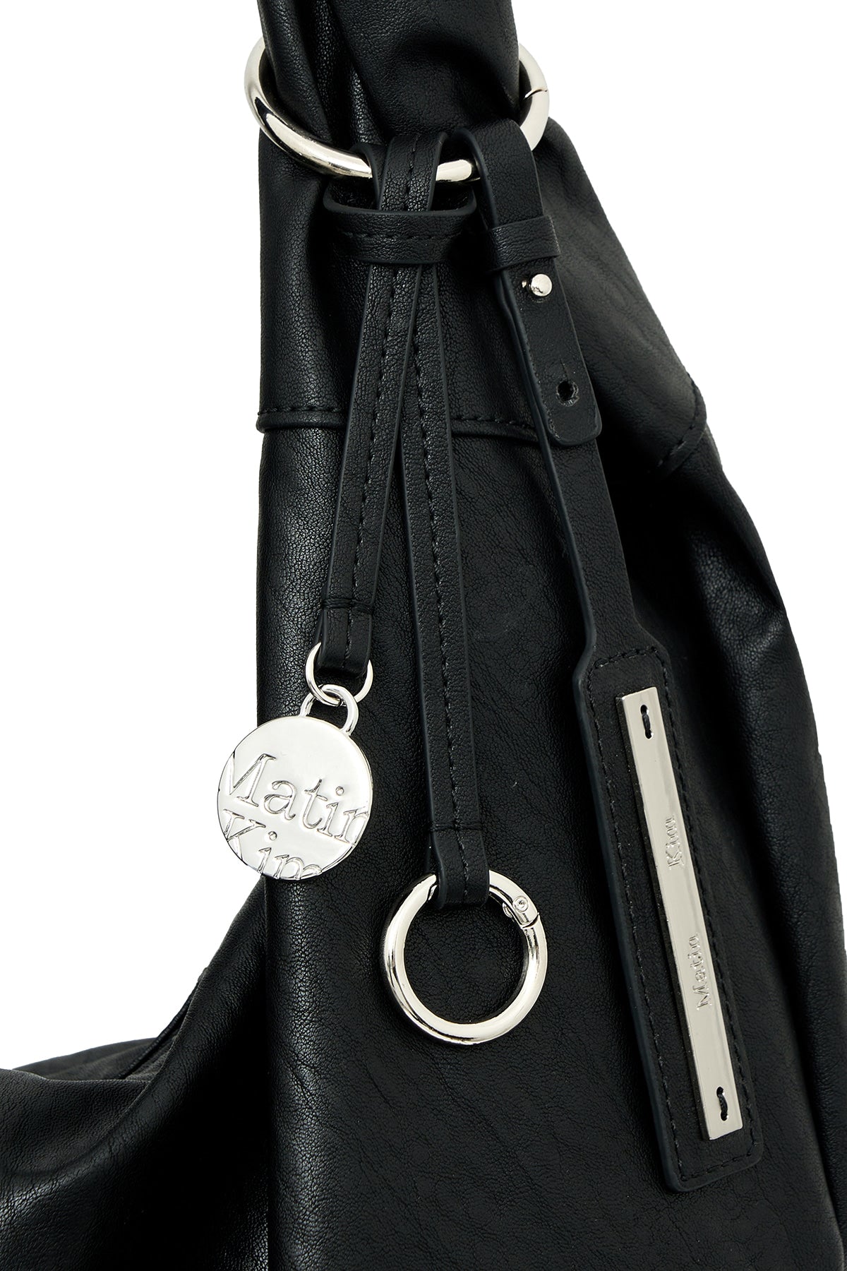 [matinkim] Twist Handle Small Hobo Bag IN Black