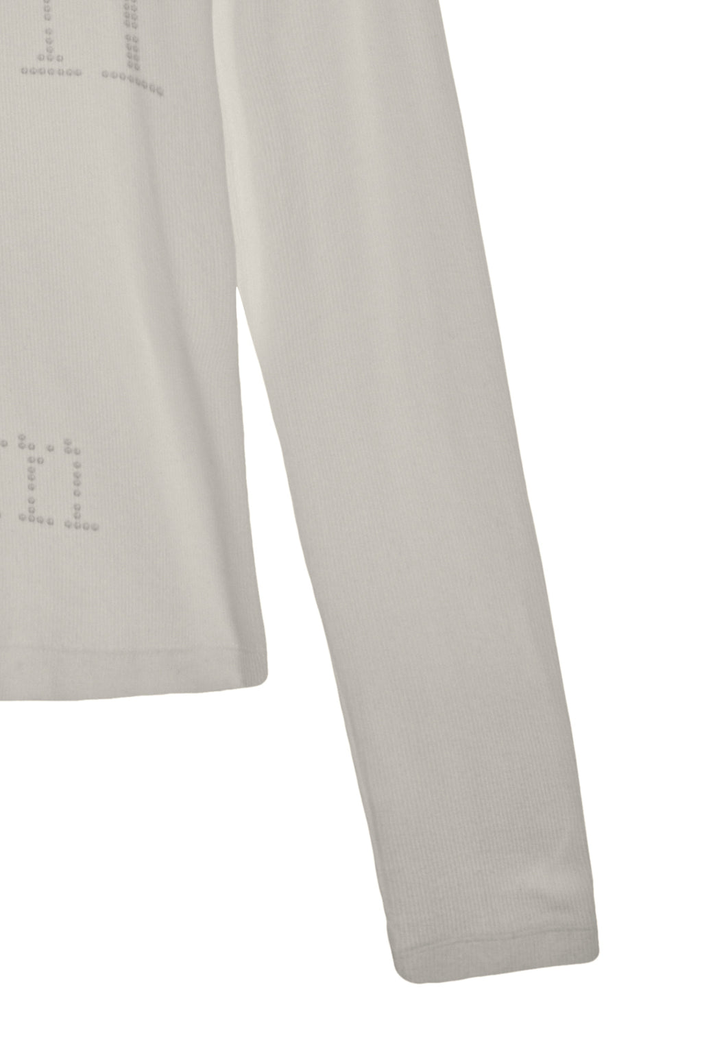 [matinkim] DOT GRAPHIC LOGO LETTERING TOP IN LIGHT BEIGE