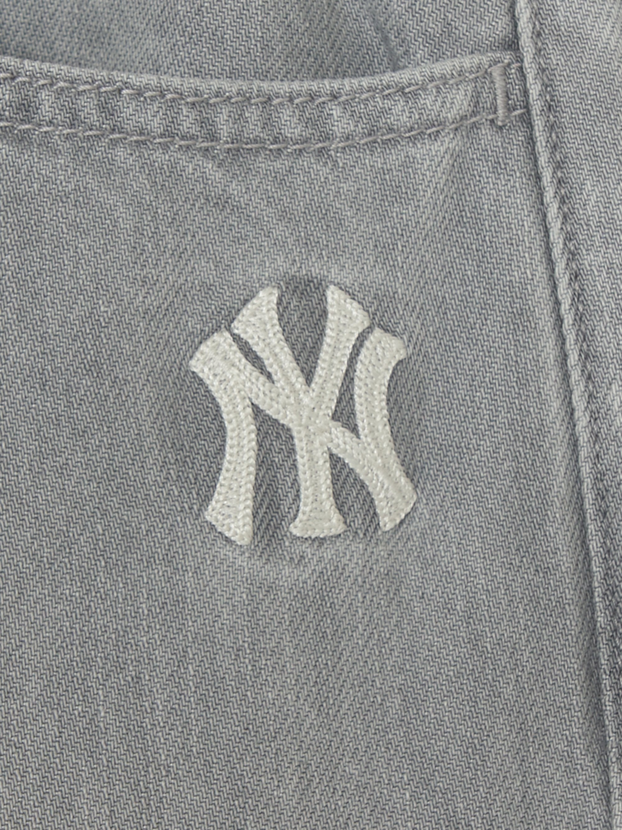 [mlb korea] Women's Basic Small Logo Summer Tencel Wide Denim Pants
