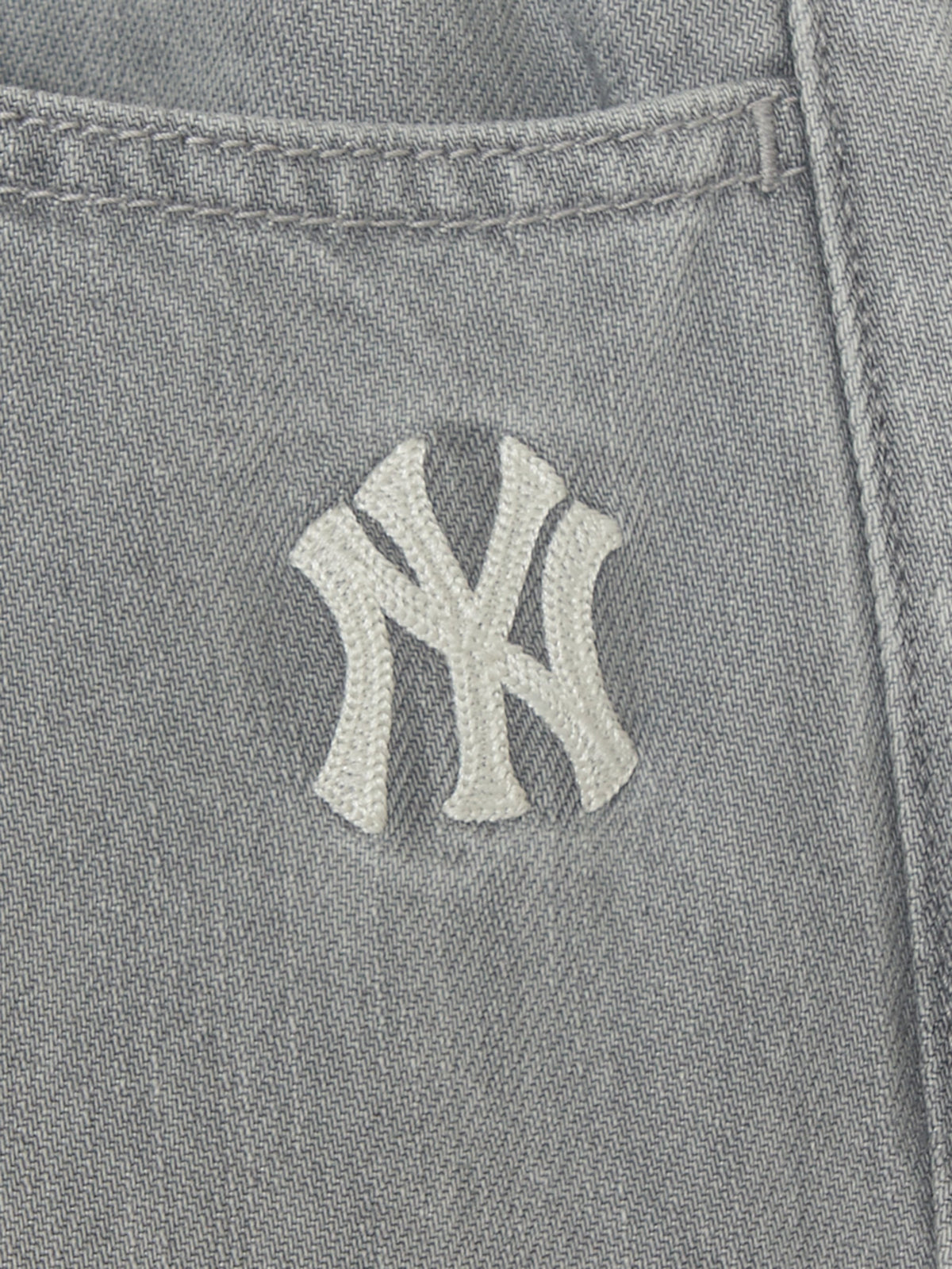 MLB Korea Women's Basic Small Logo Summer Tencel Wide Denim Pants