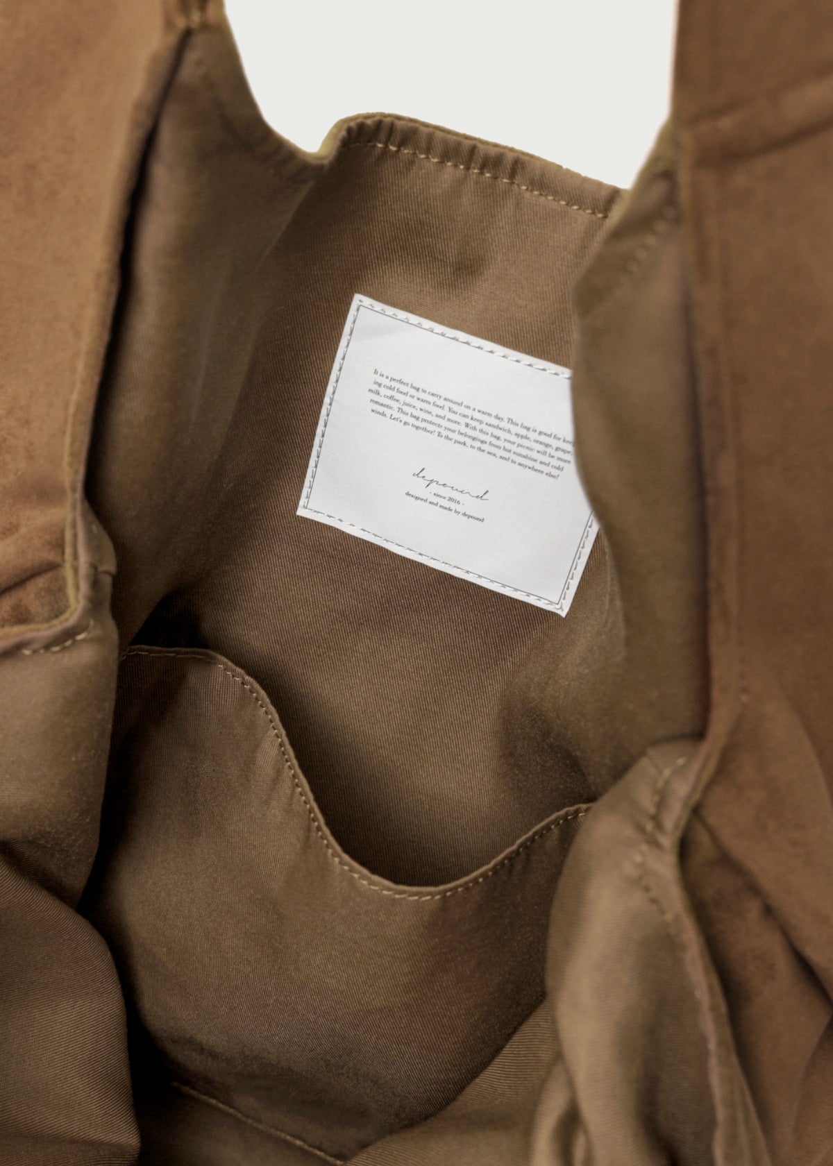 Depound pera bag (suede) - brown