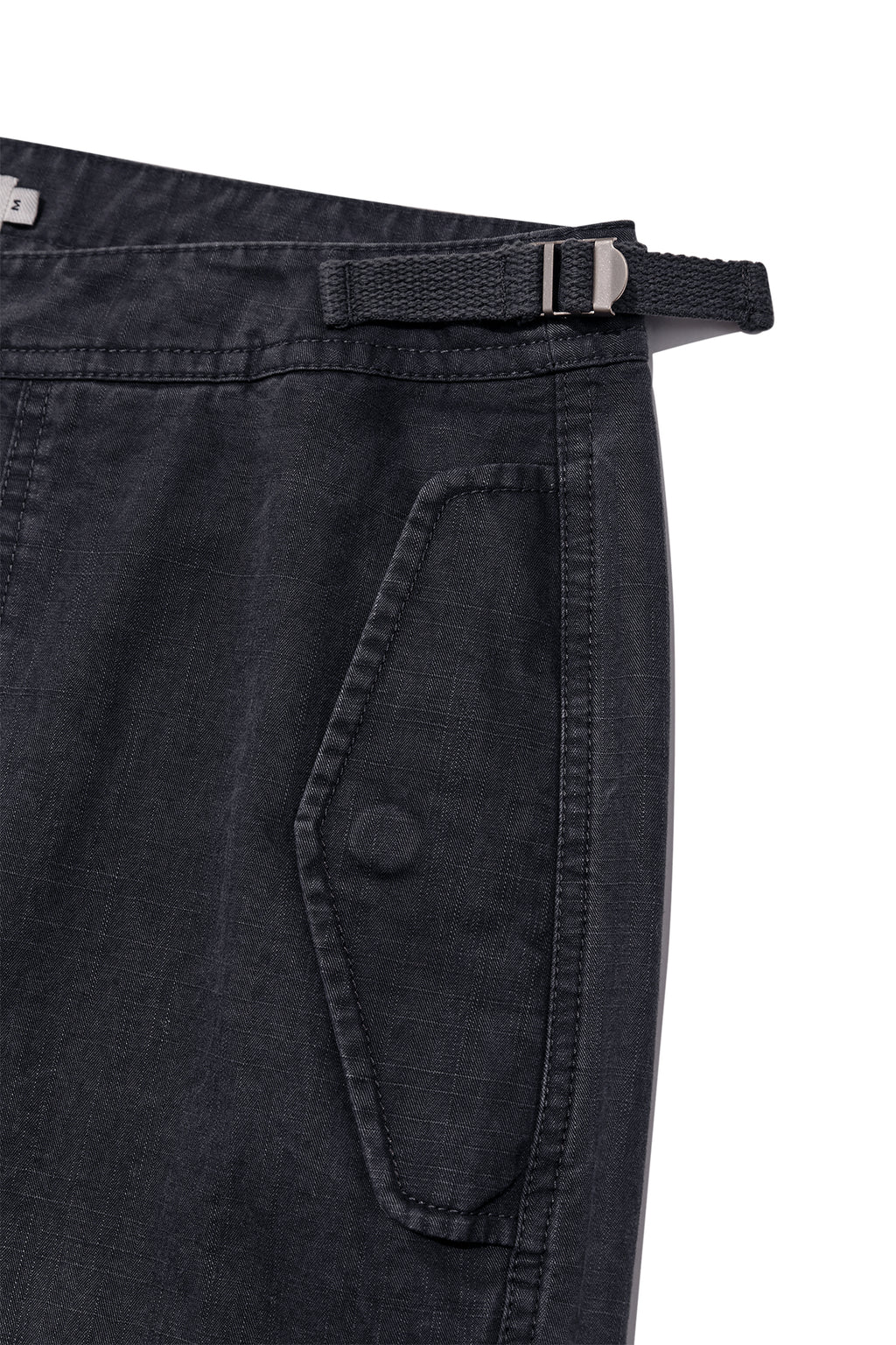 Matinkim Patch Point Washed Cotton Pants IN Charcoal