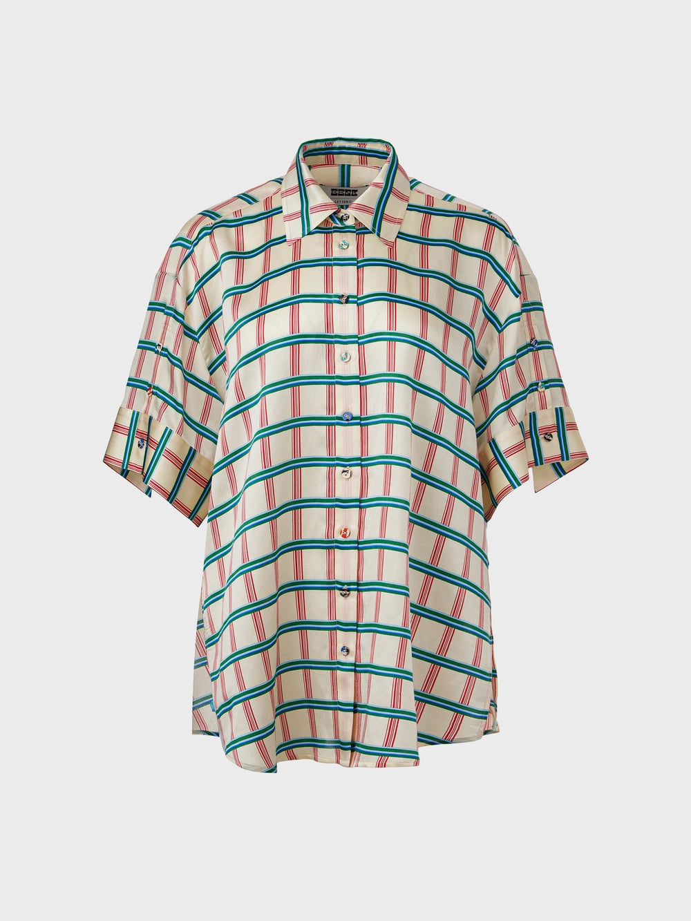EENK Classic Button-Up Shirt - Cream Multi