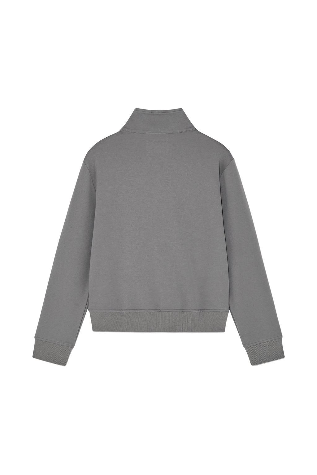 [matinkim] HIGH NECK WINDBREAKER ZIP UP FOR WOMEN IN GREY