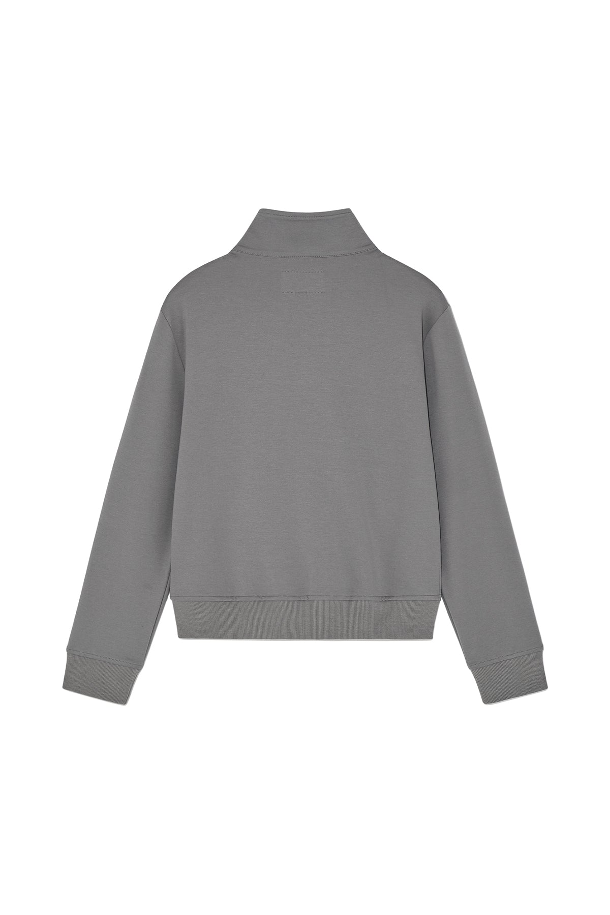 [matinkim] HIGH NECK WINDBREAKER ZIP UP FOR WOMEN IN GREY