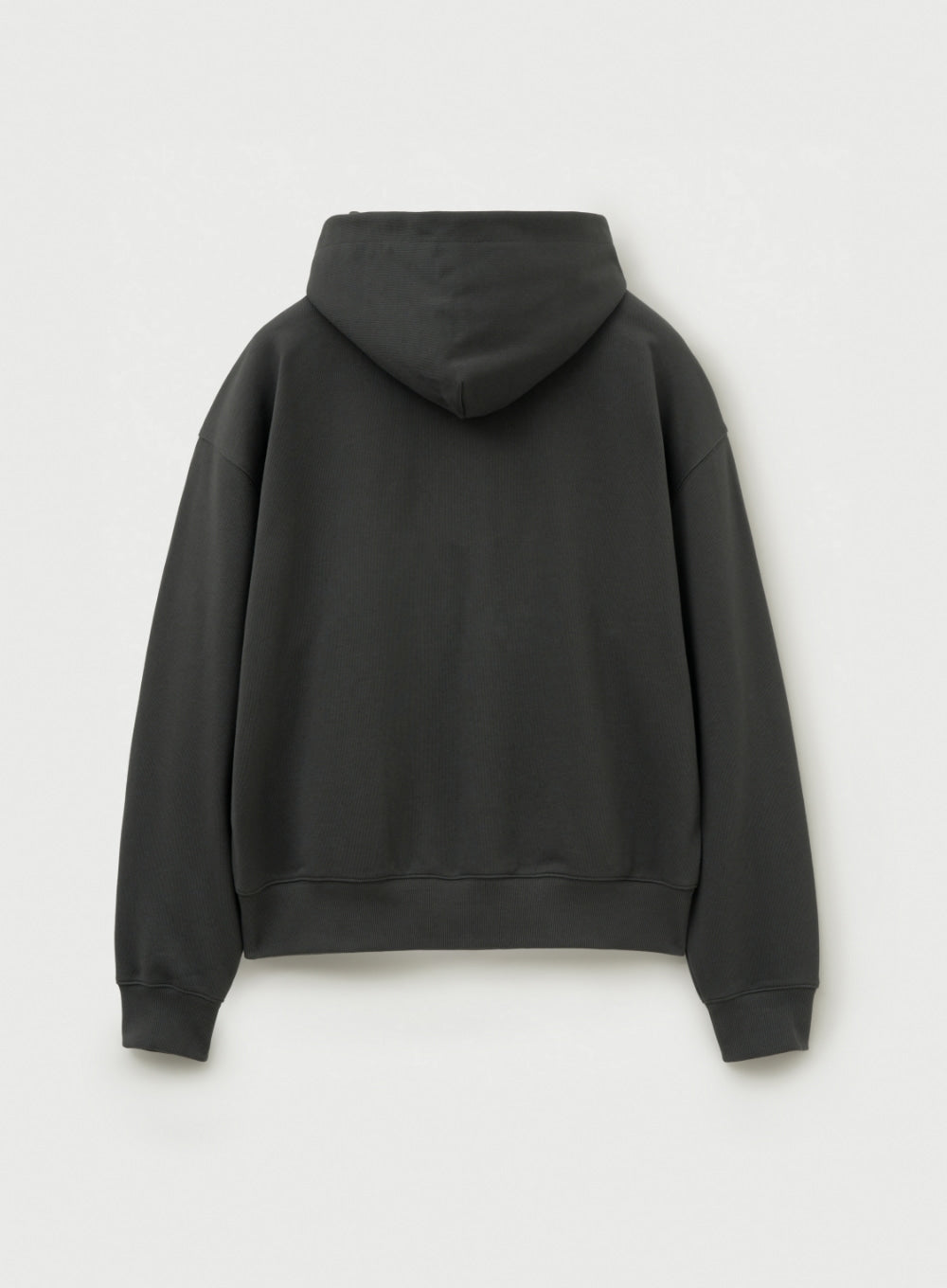 [satur] Lugo Applique Rivet Hoodie - Charcoal