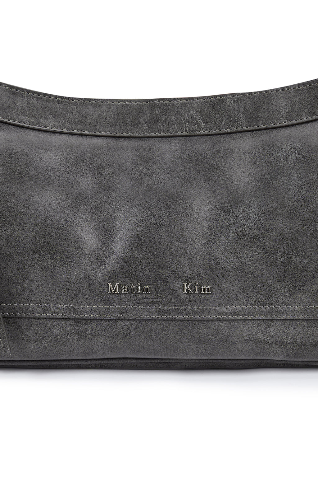[matinkim] RIVET POINT QUAD SHOULDER BAG IN CHARCOAL