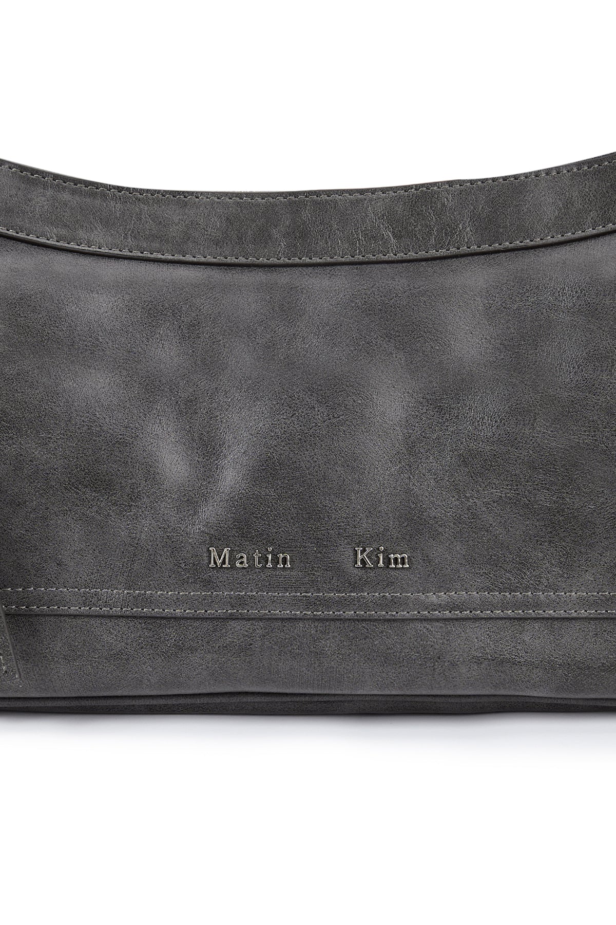[matinkim] RIVET POINT QUAD SHOULDER BAG IN CHARCOAL
