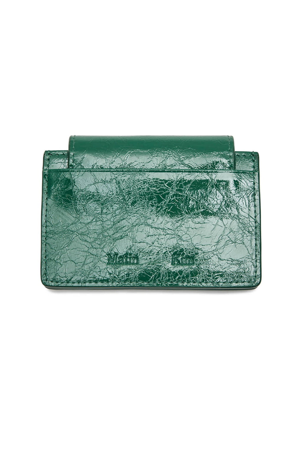 Matinkim Glazed Accordion Wallet IN Green