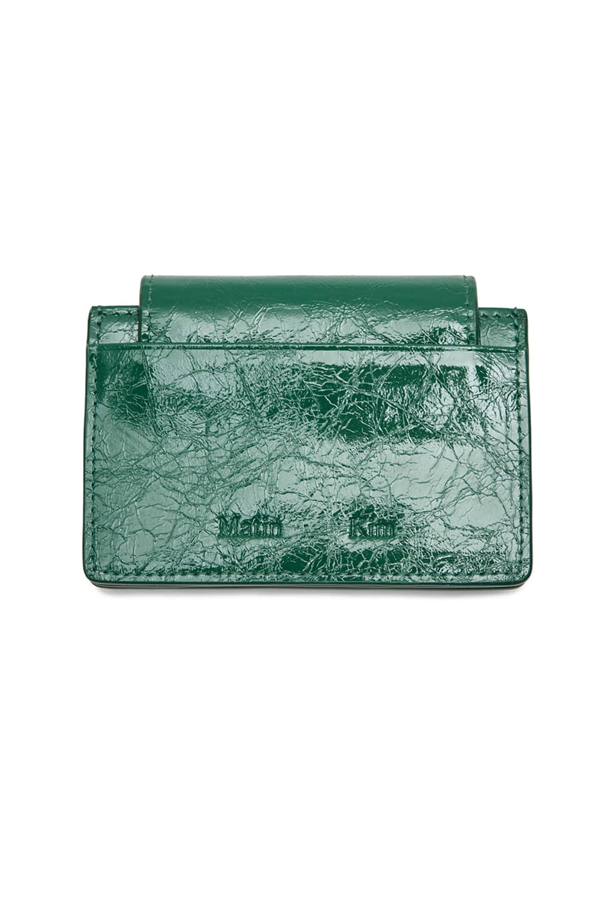 Matinkim Glazed Accordion Wallet IN Green
