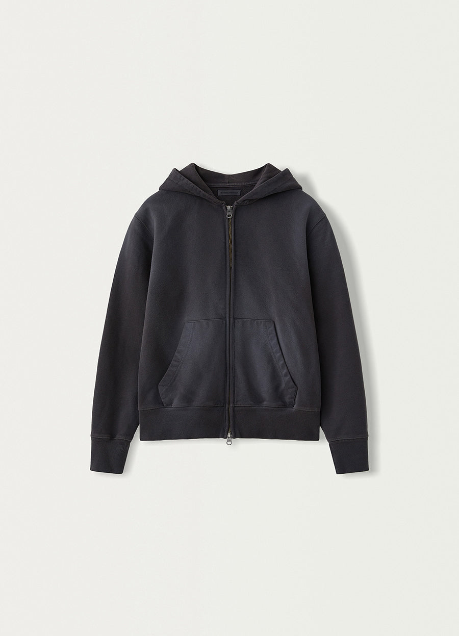 Nothing Written Vintage zip-up hoodie (Dust charcoal)